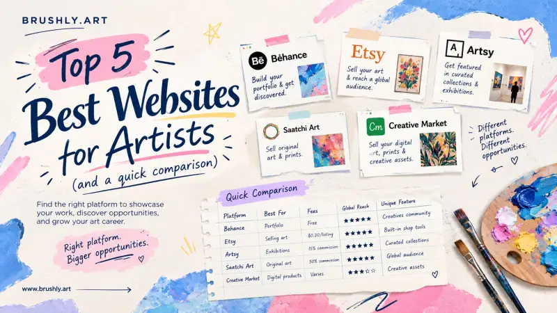 Best Website for Artists: 5 Options Compared